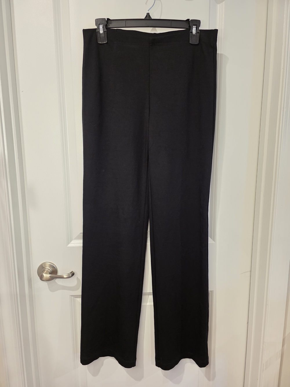 Eileen Fisher Black Straight-Leg Pants